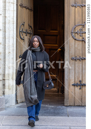 Modern Elegance at the Cathedral Doorway 111990863