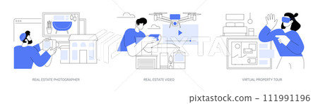 Real estate listing isolated cartoon vector illustrations se 111991196