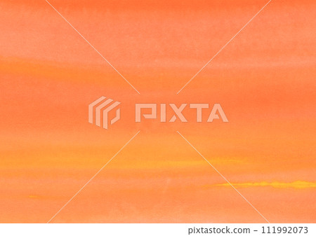 Soft orange watercolor background material with paper texture Soft orange watercolor background material with paper texture 111992073