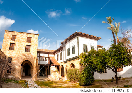 Courtyard of Hadjigeorgakis Kornesios Mansion. Nicosia, Cyprus 111992528