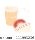 咖啡和甜甜圈 111993236