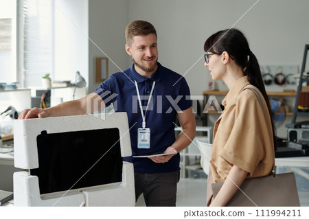 Giving computer monitor back to client 111994211