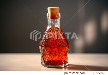 glass jar hot sauce bottle 111995463