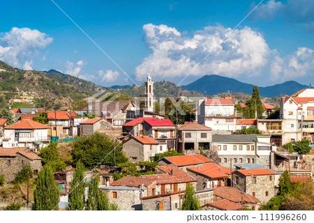 Kyperounta village. The village took its name from the plant Cyperus rotundus (kyperos). Limassol District, Cyprus 111996260