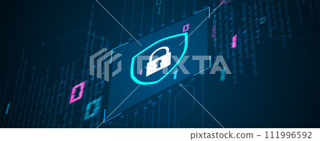 Cyber security and information or network protection. Future technology web services for business and internet project Cyber security and information or network protection. Future technology web services for business and internet project 111996592