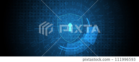 Cyber security and information or network protection. Future technology web services for business and internet project 111996593