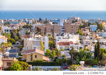 Paphos rooftop cityscape, Cyprus Paphos rooftop cityscape, Cyprus 111996753