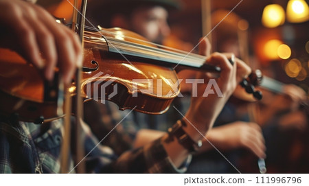 Captivating shots of musicians playing traditional Irish music in pubs Captivating shots of musicians playing traditional Irish music in pubs 111996796