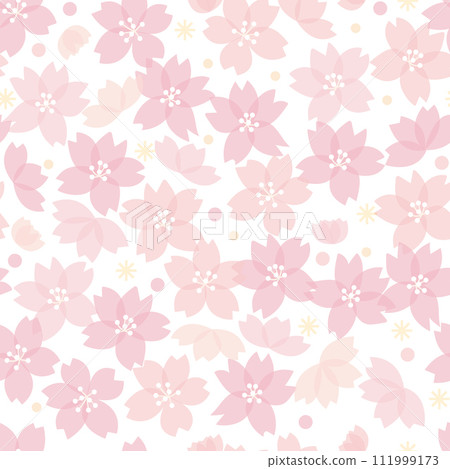櫻花背景無縫圖案 111999173