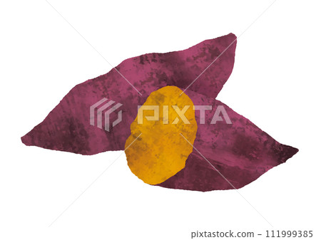 Roasted sweet potato watercolor painting Roasted sweet potato watercolor painting 111999385