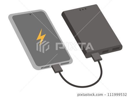 智慧型手機和電池的插圖_2 智慧型手機和電池的插圖_2 111999532