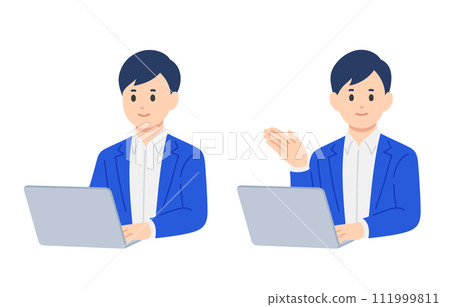 一群商務人士看著電腦,冒充導遊【人物矢量圖素材】 一群商務人士看著電腦,冒充導遊【人物矢量圖素材】 111999811