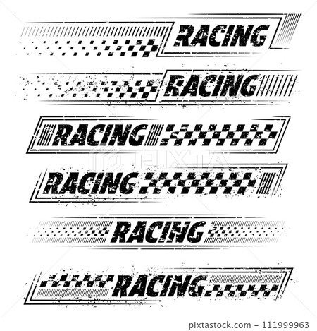 Racing black grunge sport decals 111999963