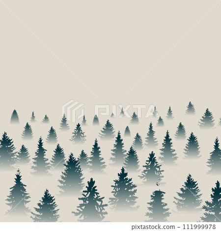 Foggy tree background Foggy tree background 111999978