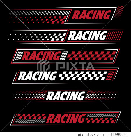 Racing white and red decals Racing white and red decals 111999991