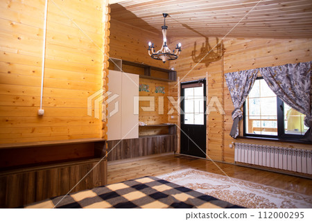 Cozy wooden cabin with fireplace, flat-screen TV mountain views Cozy wooden cabin with fireplace, flat-screen TV mountain views 112000295