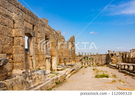 Columned west street in Perge Ancient City Columned west street in Perge Ancient City 112000320