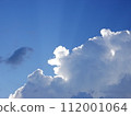Landscape of glowing clouds and blue sky 112001064