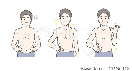 青年男性上身形態對比與變化圖解集 青年男性上身形態對比與變化圖解集 112001360