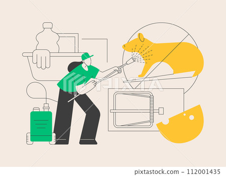 Rodents pest control service abstract concept vector illustration. Rodents pest control service abstract concept vector illustration. 112001435