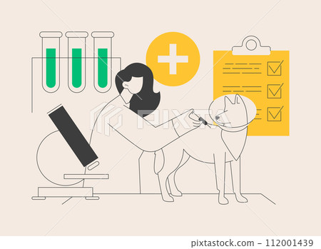 Vet clinic abstract concept vector illustration. 112001439