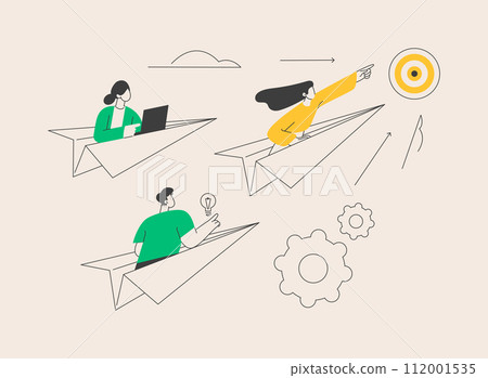 Business leadership abstract concept vector illustration. Business leadership abstract concept vector illustration. 112001535