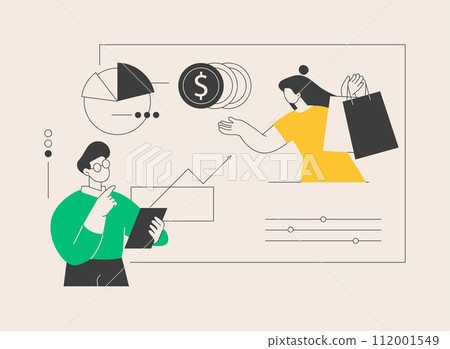 Consultative sales abstract concept vector illustration. Consultative sales abstract concept vector illustration. 112001549
