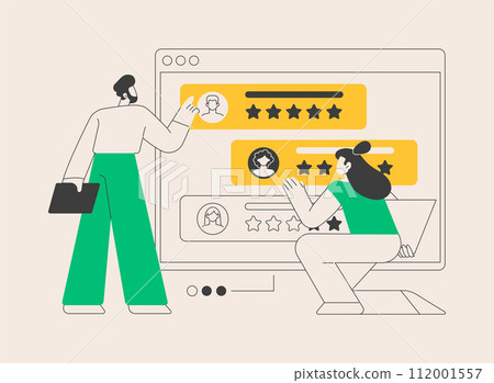 Rating site abstract concept vector illustration. 112001557