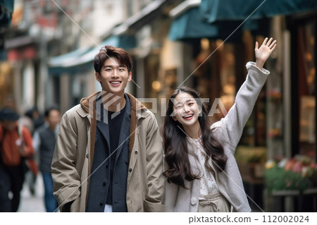 幸福的情侶肖像 112002024