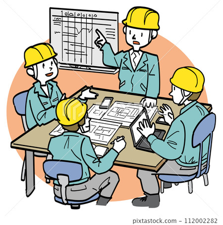 Construction site meeting Construction site meeting 112002282