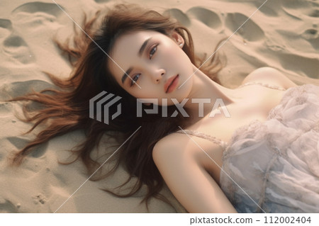 Beauty image in nature (sandy beach) 112002404