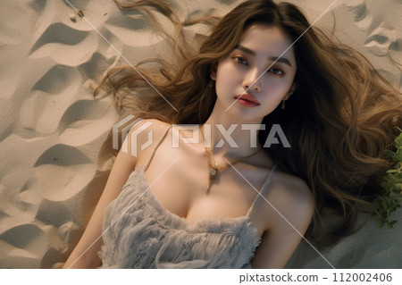 Beauty image in nature (sandy beach) 112002406