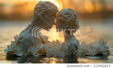 Grateful for Not Marrying Origami-style Thank You Note 112002625