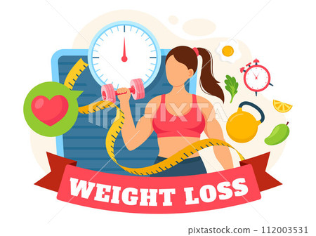 Weight Loss Vector Illustration of Woman Body Transformation Concept with Fitness, Sport, Diet and Healthy Lifestyle in Flat Cartoon Background Weight Loss Vector Illustration of Woman Body Transformation Concept with Fitness, Sport, Diet and Healthy Lifestyle in Flat Cartoon Background 112003531