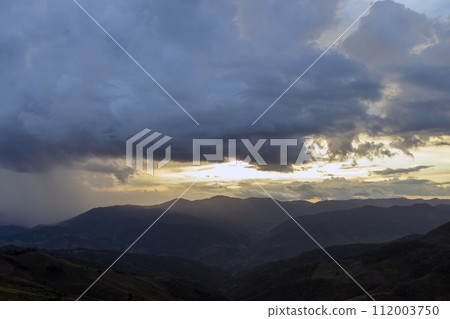 Storm clouds with the rain. Nature Environment Dark huge cloud sky black stormy cloud Storm clouds with the rain. Nature Environment Dark huge cloud sky black stormy cloud 112003750