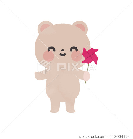 熊六一兒童節水彩插畫 112004194