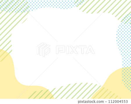 Geometric frame in a refreshing color scheme 112004553