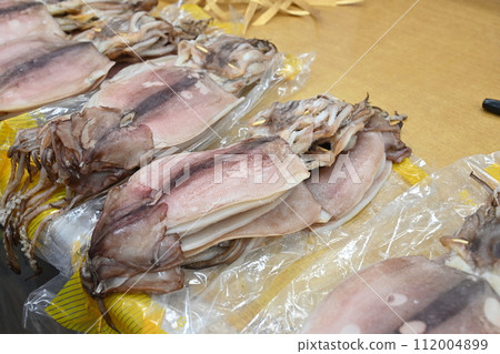 Seafood Market Seafood food. Korean dried squid Seafood Market Seafood food. Korean dried squid 112004899