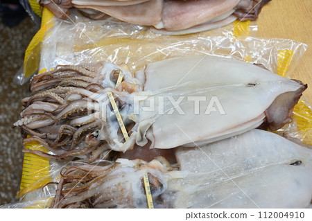 Seafood Market Seafood food. Korean dried squid Seafood Market Seafood food. Korean dried squid 112004910