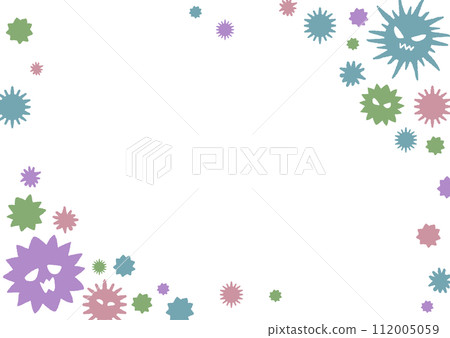 Virus illustration background material 112005059