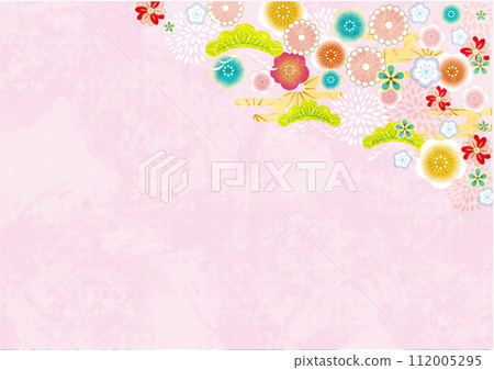 Japanese style cloud background material 112005295