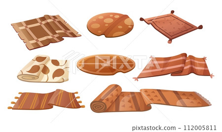 Brown carpet of different shape and size Brown carpet of different shape and size 112005811