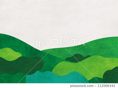 Green earth background with Japanese paper texture Green earth background with Japanese paper texture 112006342