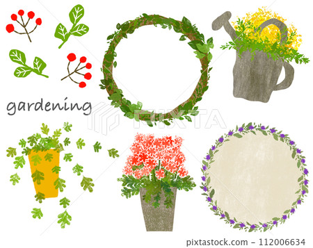 Natural plant frame material set 112006634