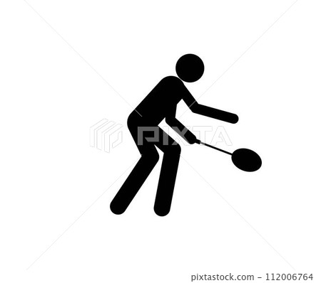 people playing badminton icon 112006764