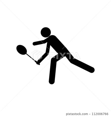 people playing badminton icon 112006766
