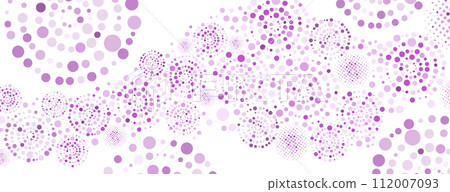 Purple background with dots and circles. hand drawing. Not AI, Illustrat3 . Vector illustration Purple background with dots and circles. hand drawing. Not AI, Illustrat3 . Vector illustration 112007093
