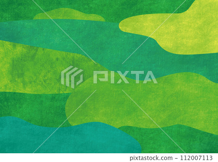 Green background with Japanese paper texture 112007113