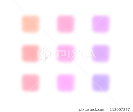 Colorful watercolor style frame material 112007277