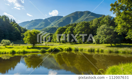 river in mountains 112007631
